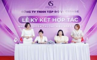Chúc mừng giám đốc Chu Thị Phương Uyên nhận quyền thương hiệu Spa Cerabe