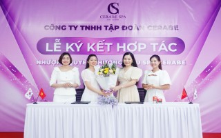 Chúc mừng tân giám đốc Lý Thị Thơm nhận quyền thương hiệu Spa Cerabe