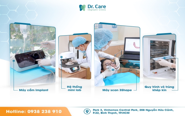 Dr. Care - Nha khoa tiên phong ứng dụng công nghệ hiện đại giúp trồng răng Implant không đau