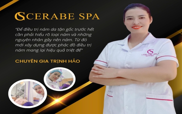 Chuyên gia Trịnh Hảo thực hiện điều trị nám chuẩn y khoa tại Cerabe Spa cơ sở 14